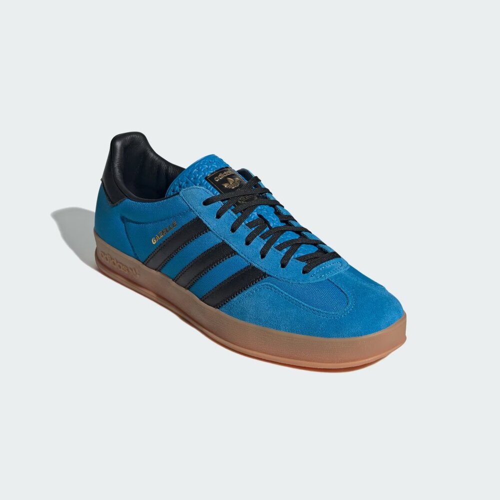 [NEW] Men's‎ adidas Gazelle Indoor Shoes Blue IG4998 - Picture 4 of 8
